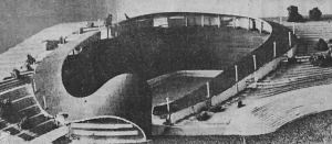 Modellen for den kunstfrosne Jordal Amfi i 1949.