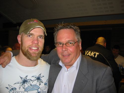 Knut Hoffsengen med Chris Mason